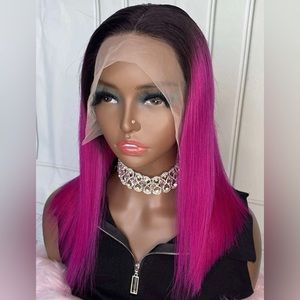 13*4 Lace Front 150% Density Short Straight Human Hair Wig 12 inch